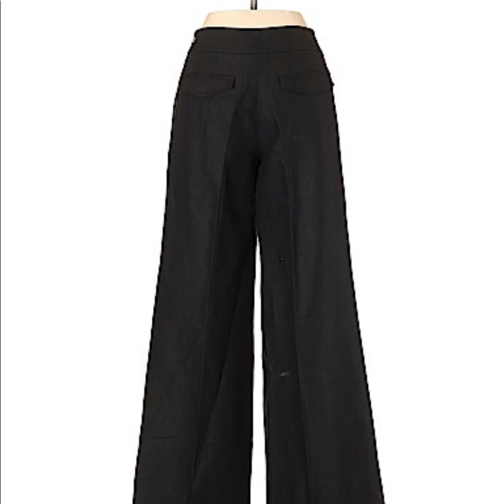 Loft black linen/rayon lined dress pants size 10